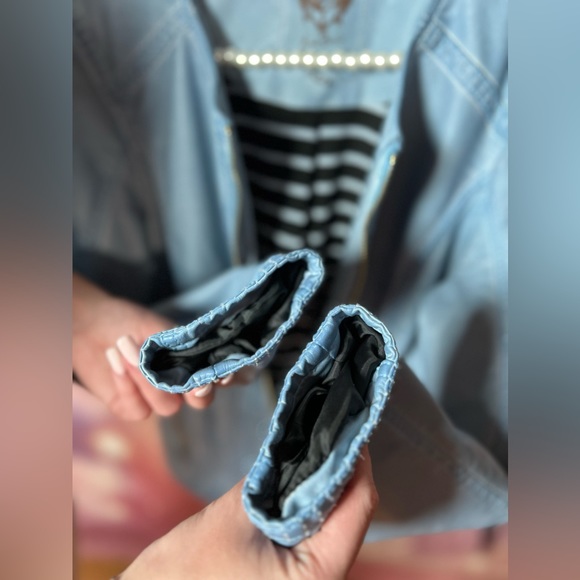 NEW Point Zero baby blue leather imitation jacket - Picture 4 of 10